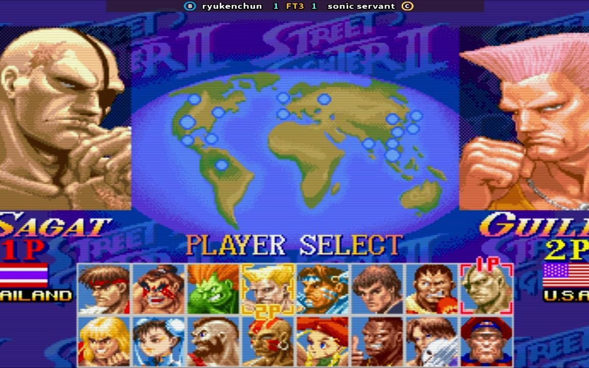 [图]超级街霸2X ryukenchun vs sonic servant FT3 FightCade 211016