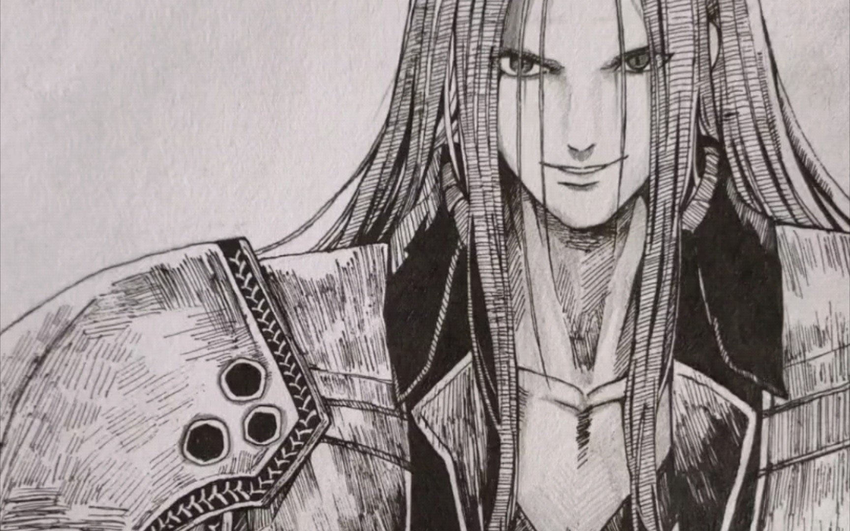 【手绘】画一个美女萨菲罗斯