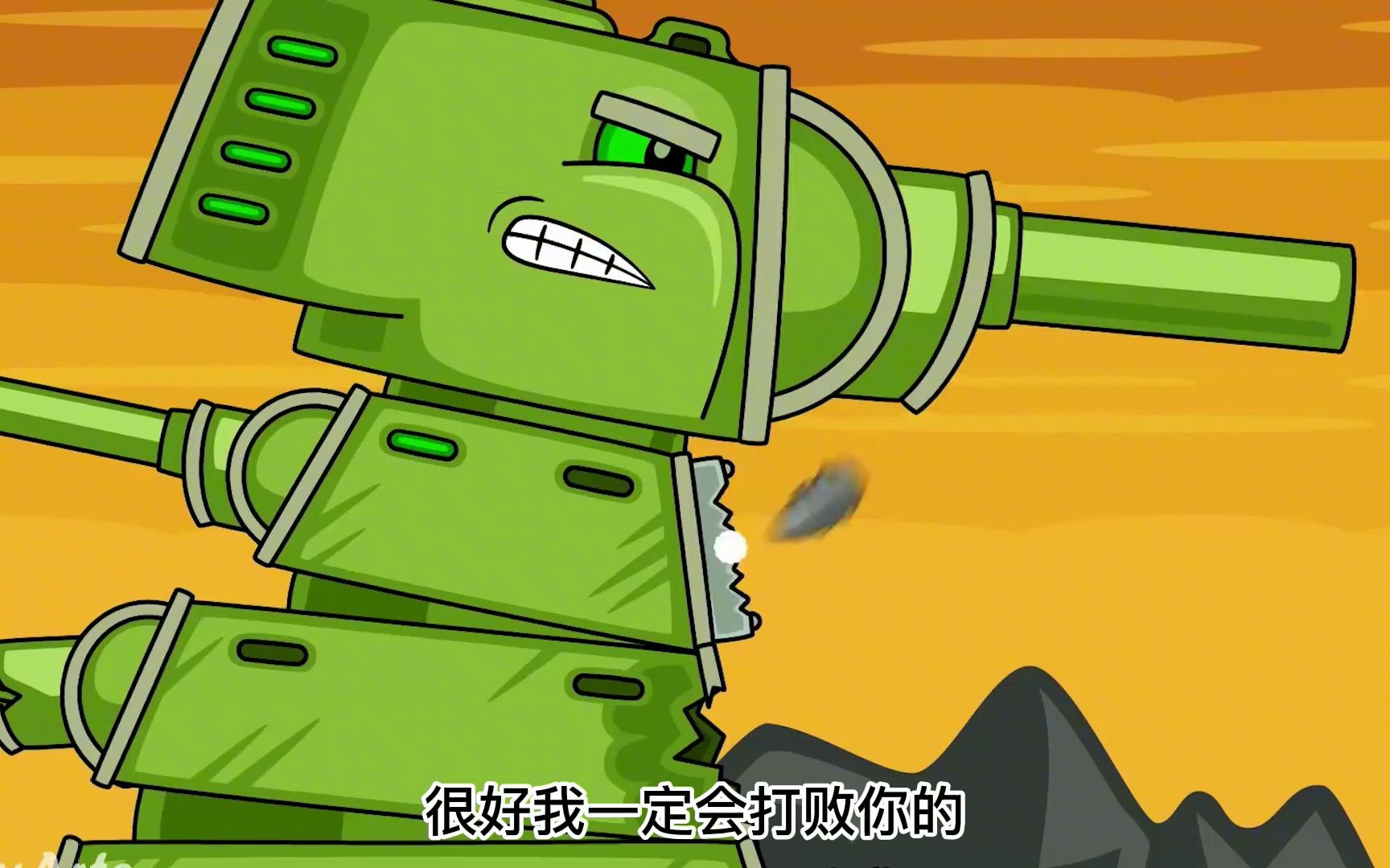 坦克世界动画:kv44冒险来到敌军后方准备发动袭击恶魔只好应战