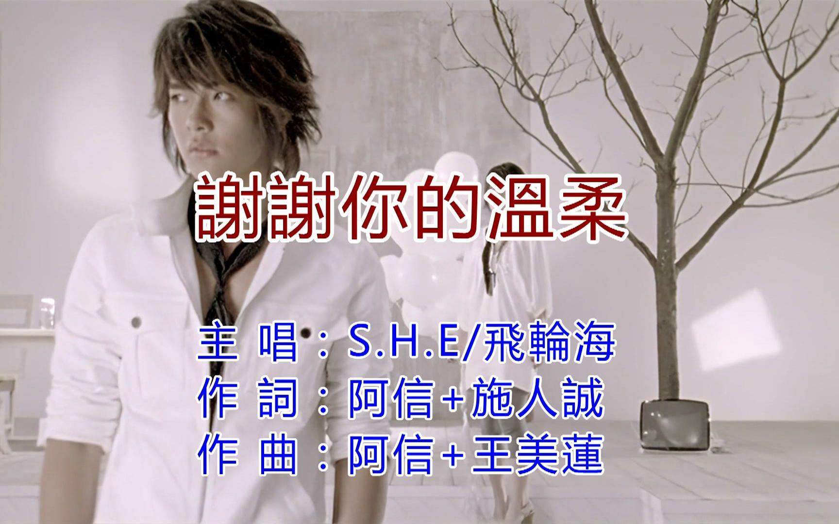 飞轮海&s.h.e-谢谢你的温柔《自制ktv》_哔哩哔哩_bilibili
