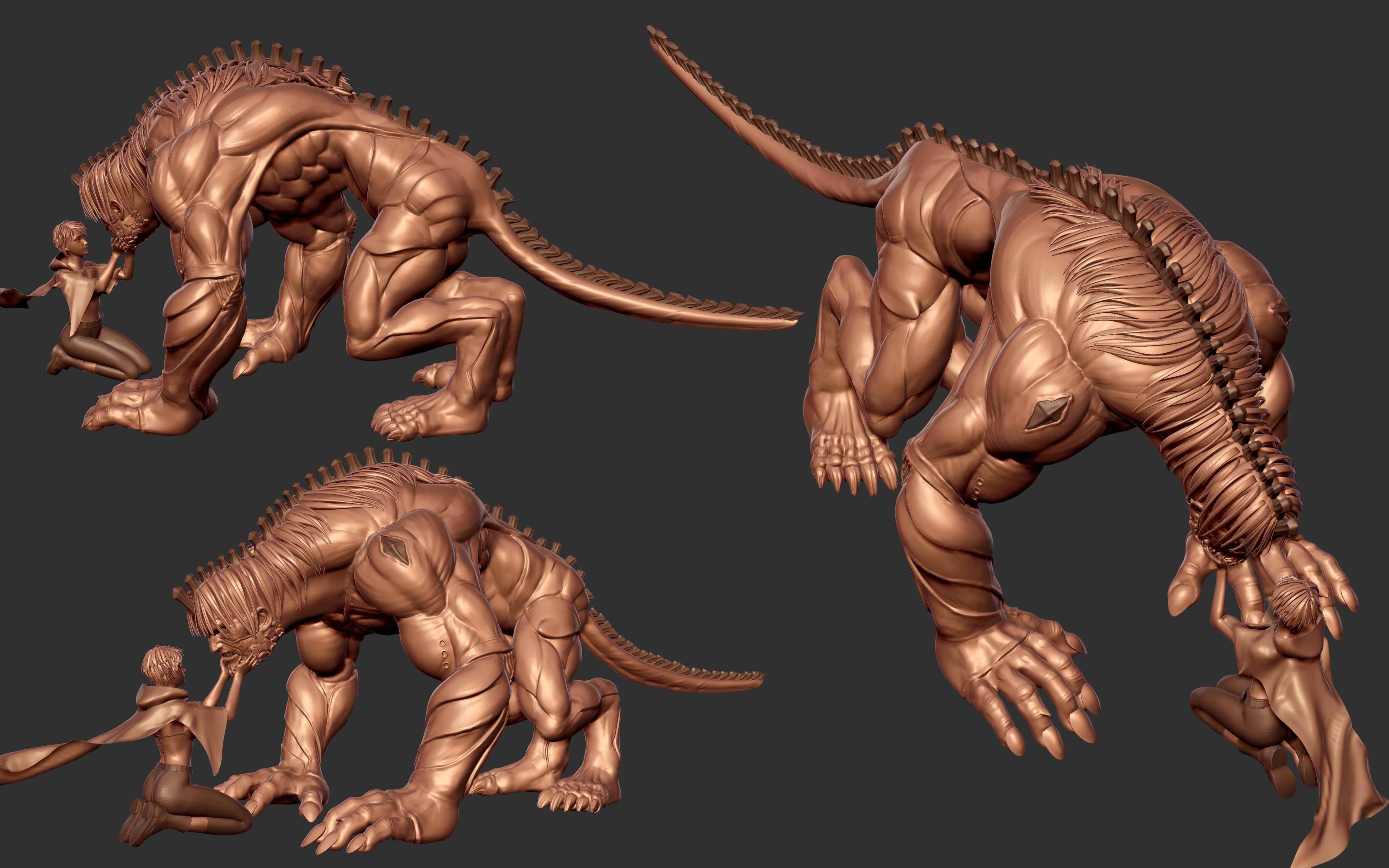 3d建模人物灵笼马克队长冉冰制作中