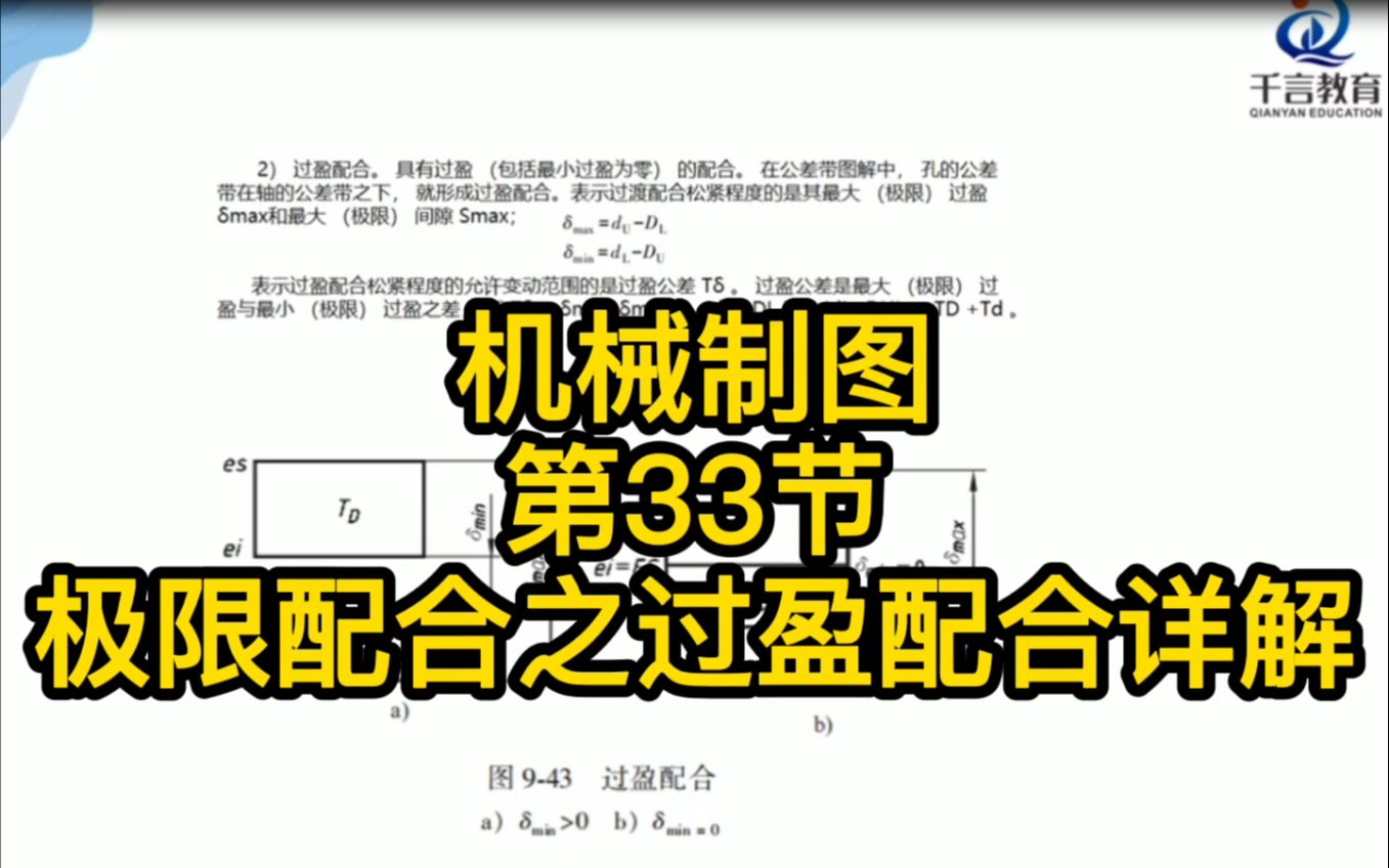 机械制图—第33节极限配合之过盈配合详解哔哩哔哩bilibili