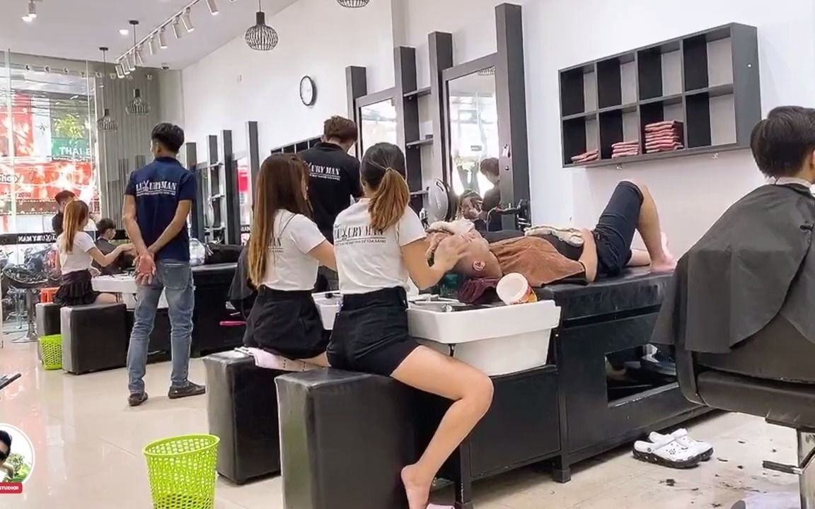 越南特色理发店图片
