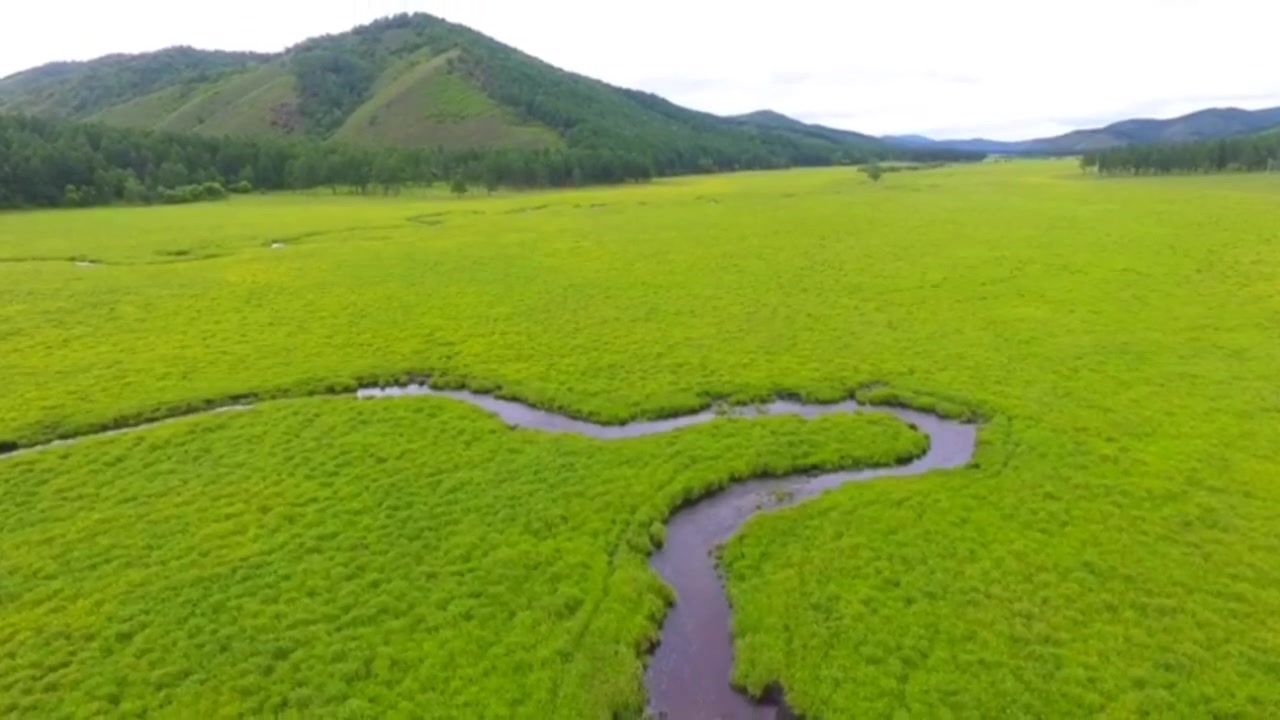 鸟瞰呼伦贝尔大草原