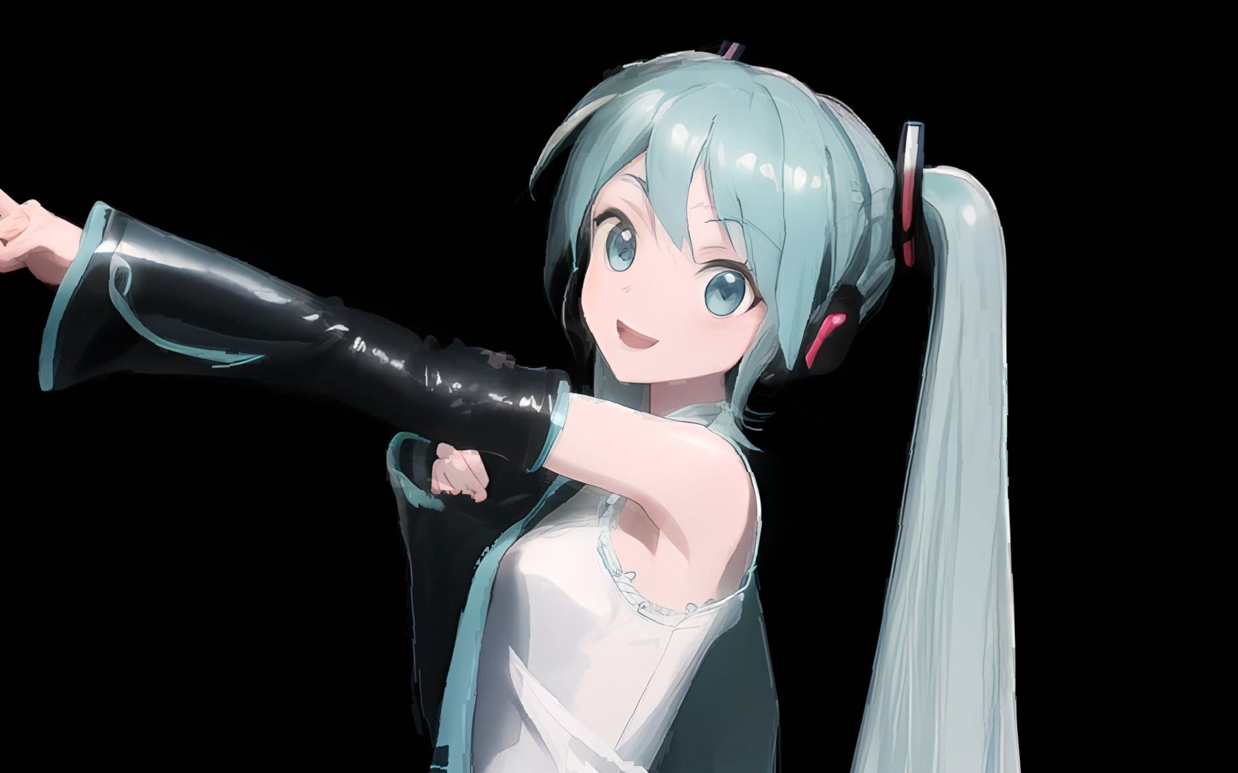 ai动画:hatsune miku 初音ミク - hand in hand-御手洗的爱抖露_梵