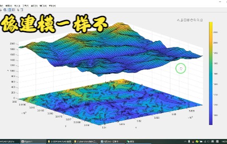 matlab插值三维地形数据绘制等值线影像图+等值线标注哔哩哔哩bilibili