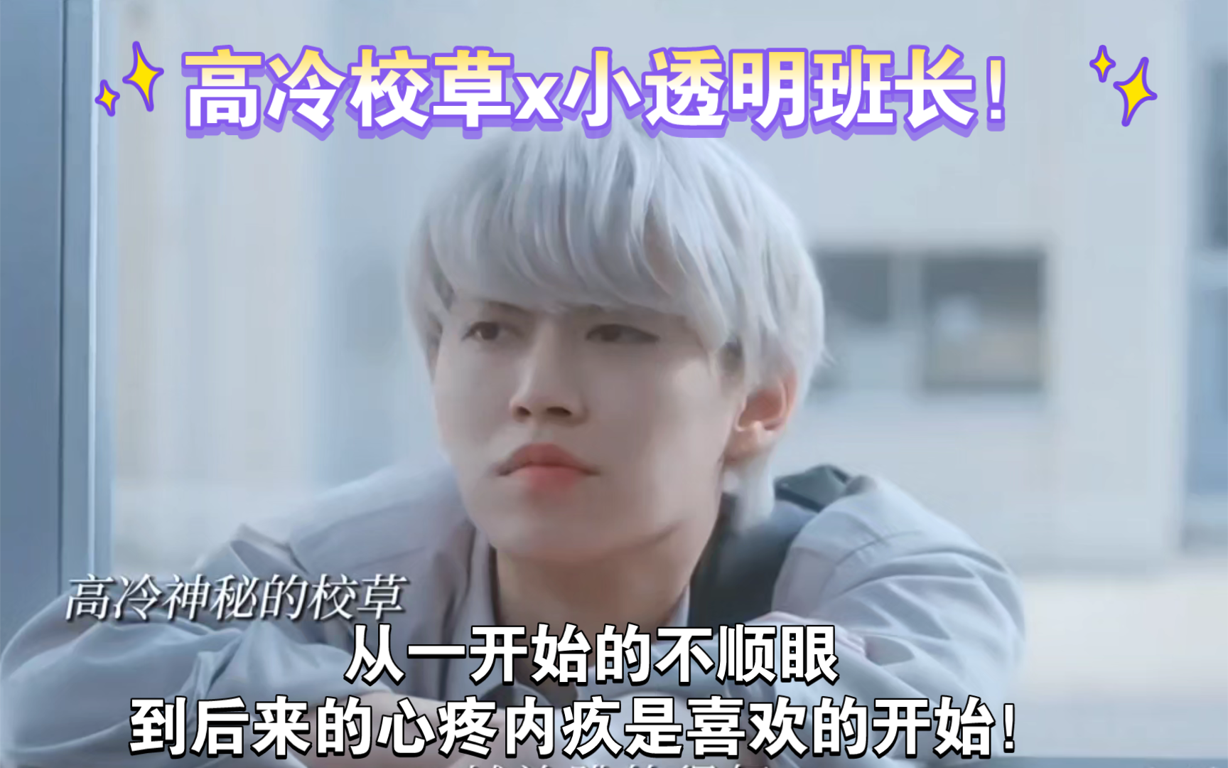 从一开始的不顺眼到后来的心疼内疚是喜欢的开始,高冷校草x小透明班长