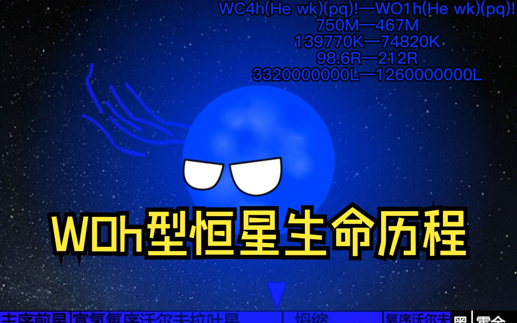 假想恒星 WOh型恒星的生命历程(W型恒星)哔哩哔哩bilibili