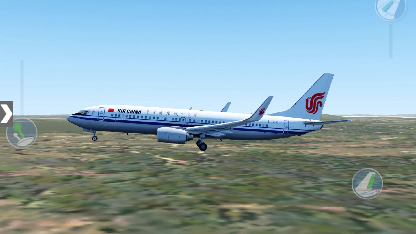 x-plane10:国航737-800轻着陆武汉天河国际机场,只是仰角有些小