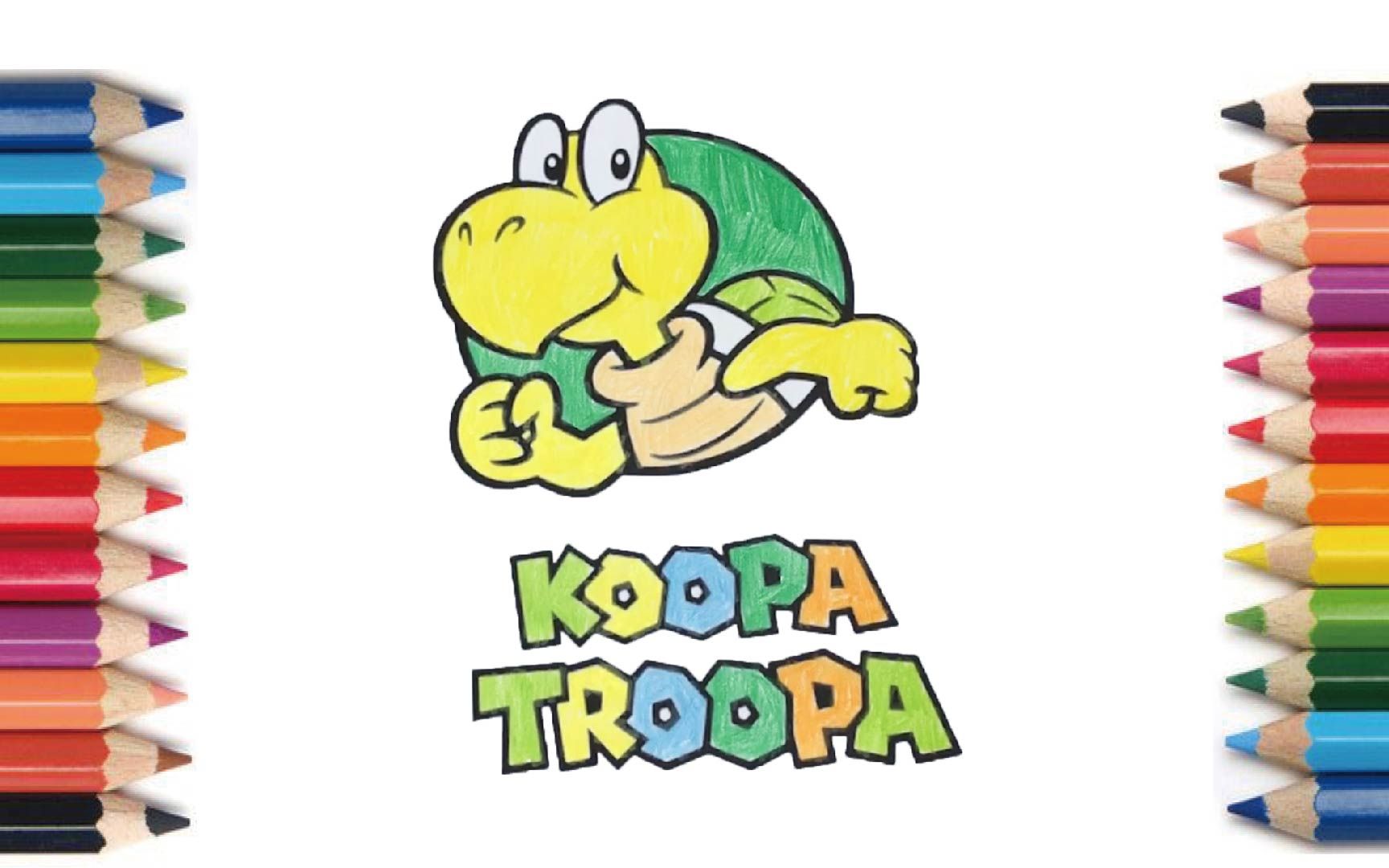 【coloring】koopa troopa 【塗り絵】ノコノコ 【涂色】诺库龟