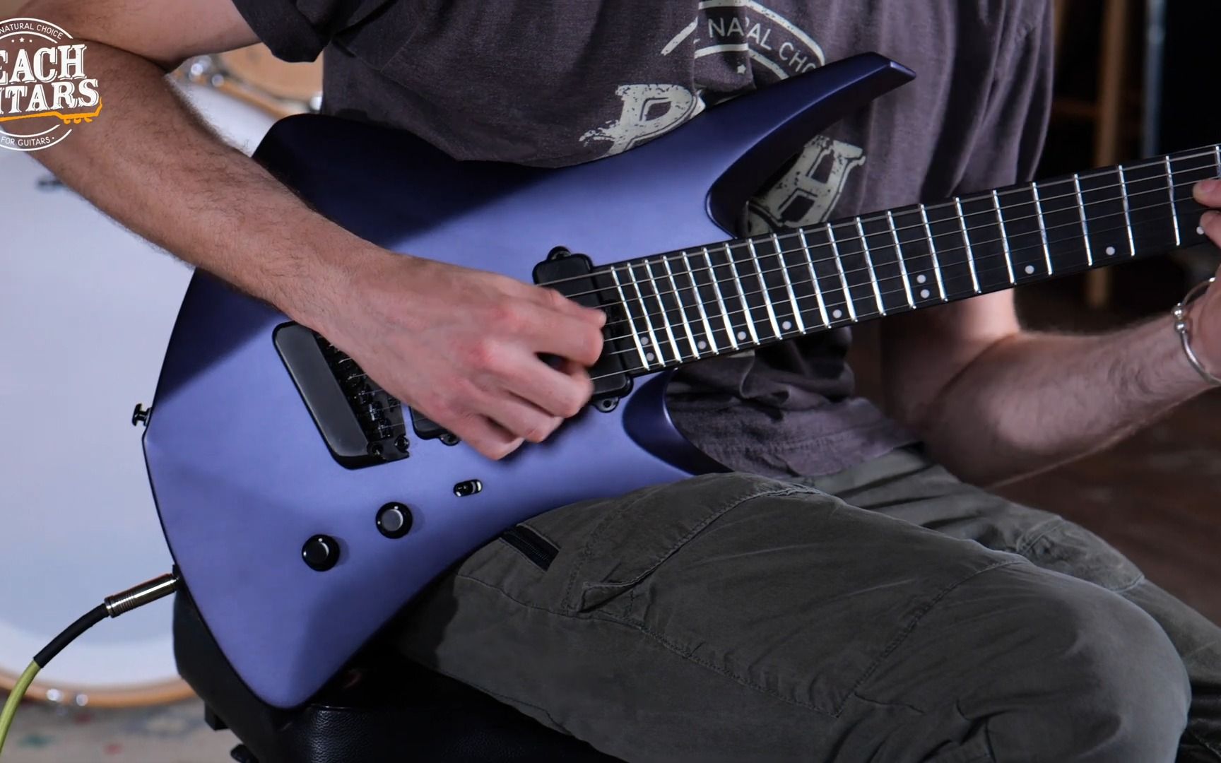 【名琴欣赏】 music man tosin abasi kaizen 7 indigo blue