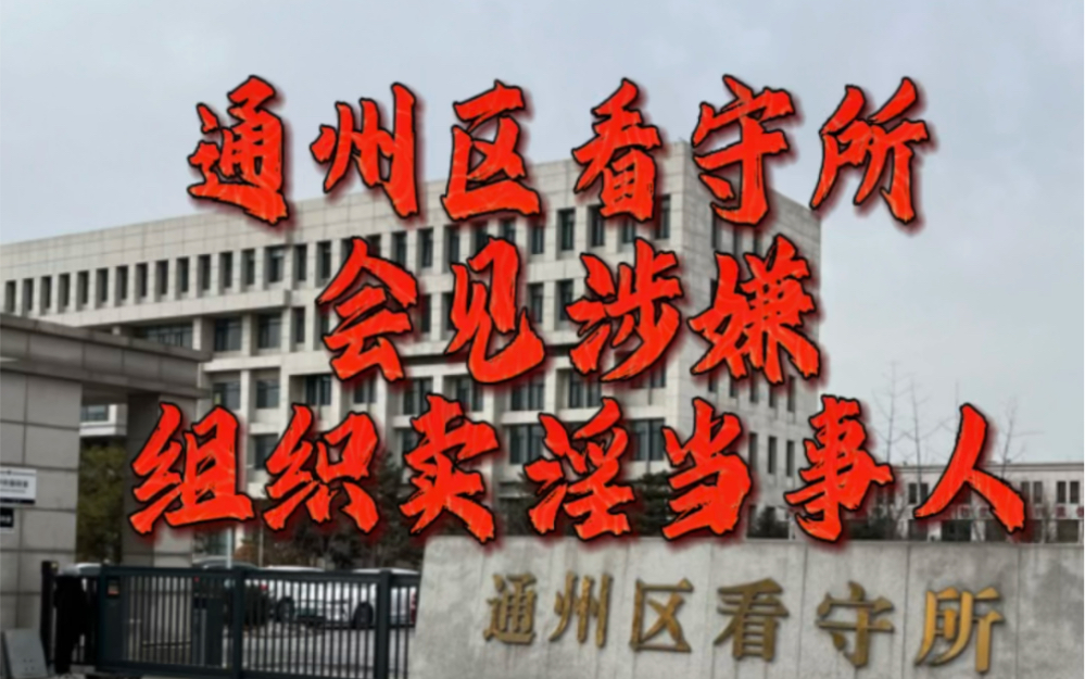 通州区看守所会见涉嫌组织卖淫罪当事人