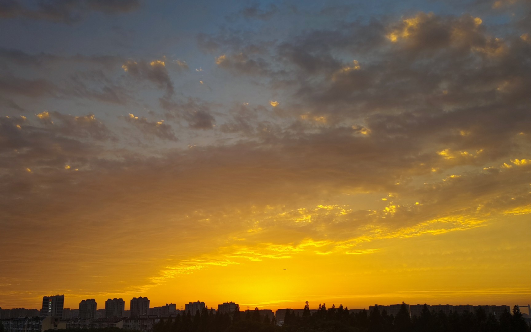 看看上海的夕阳