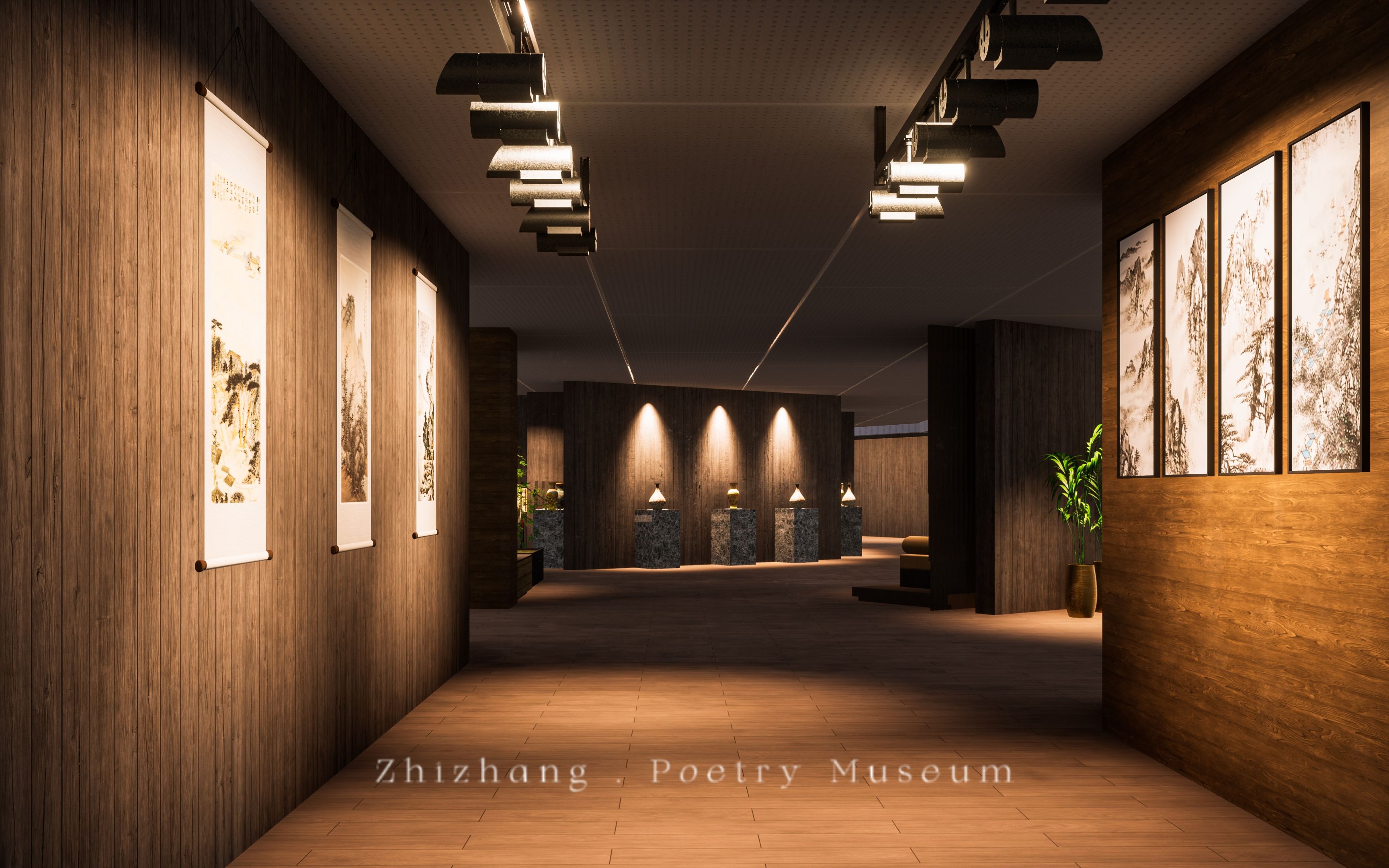 【twinmotion2022渲染测试】文化馆室内表现