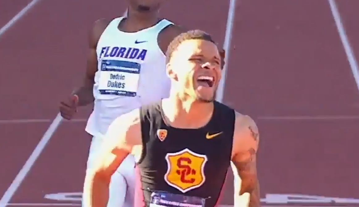 德格拉斯超风速19.58(+2.4),布罗梅尔19.86|2015NCAA男子200米决赛哔哩哔哩bilibili