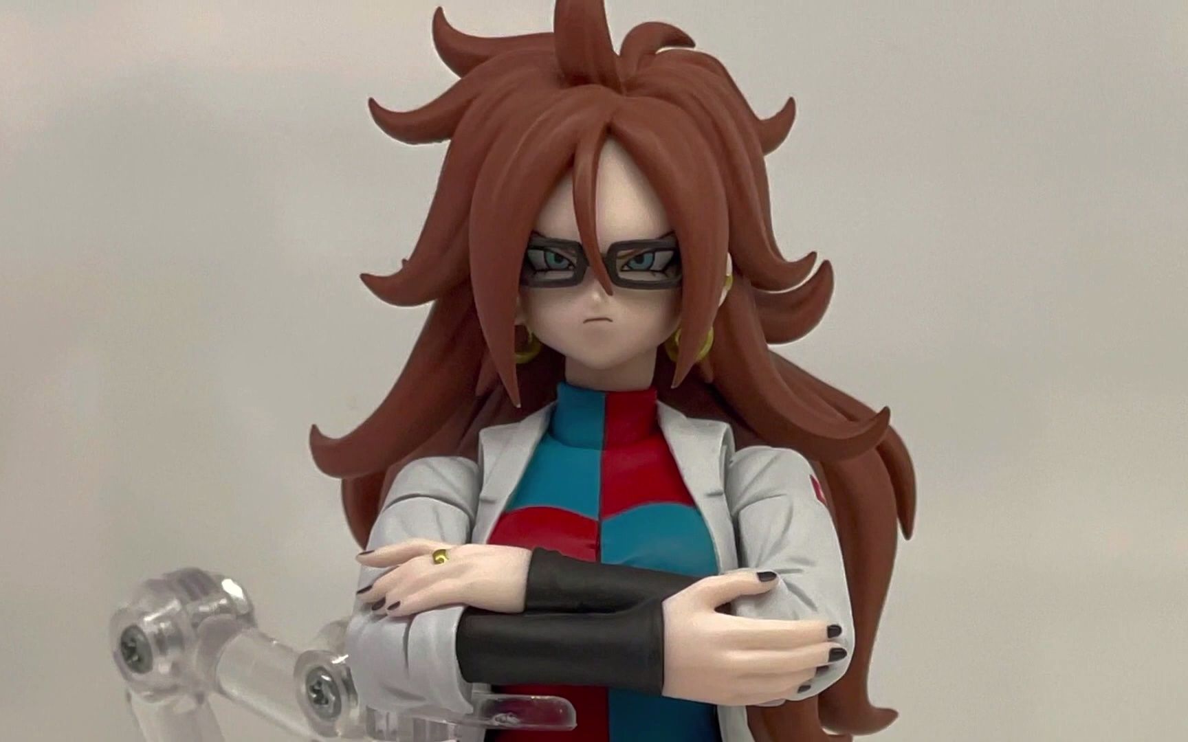 龙珠shf人造人21号白服白色实验服样品展示龙珠可动人偶龙珠英雄