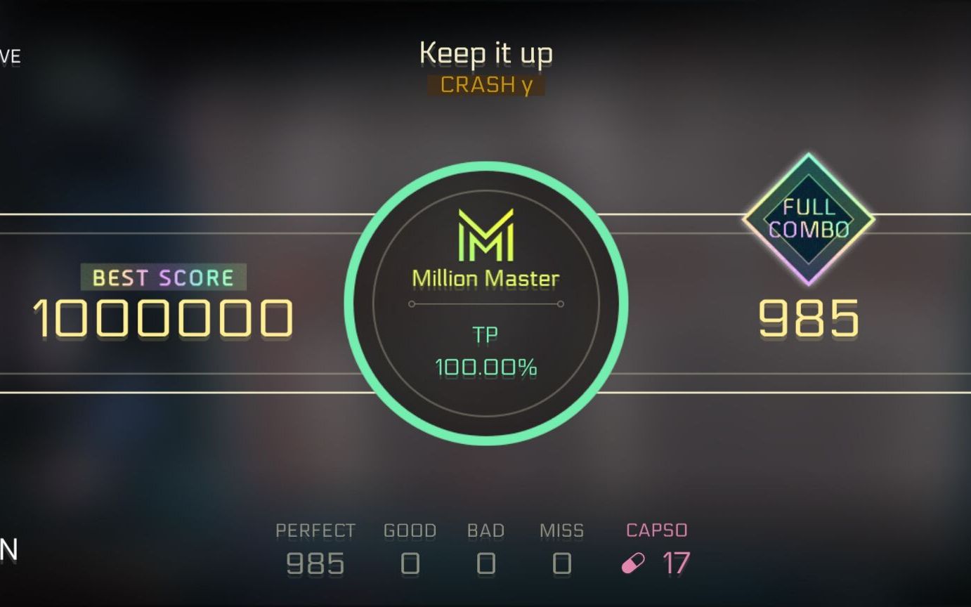 [图]【Cytus II/拇指】Keep it up [CRASH γ] TP100