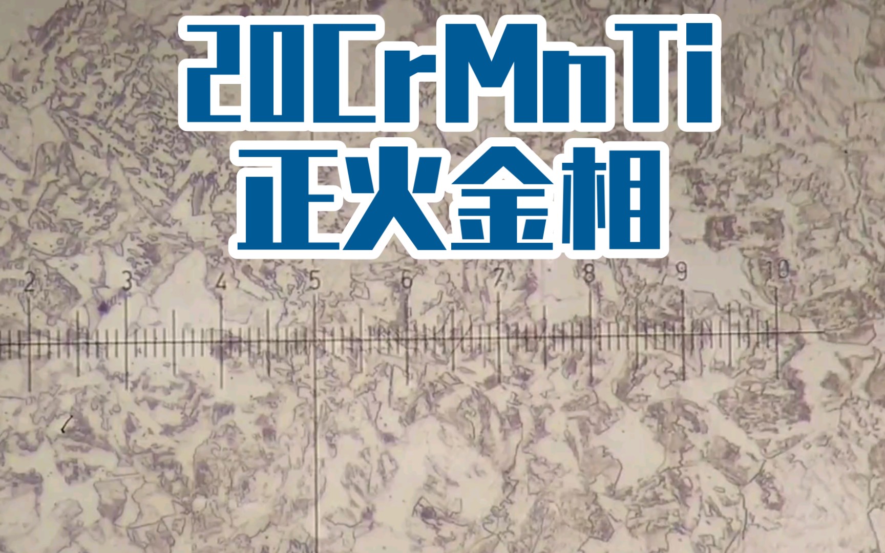 【工程材料】20CrMnTi正火金相哔哩哔哩bilibili