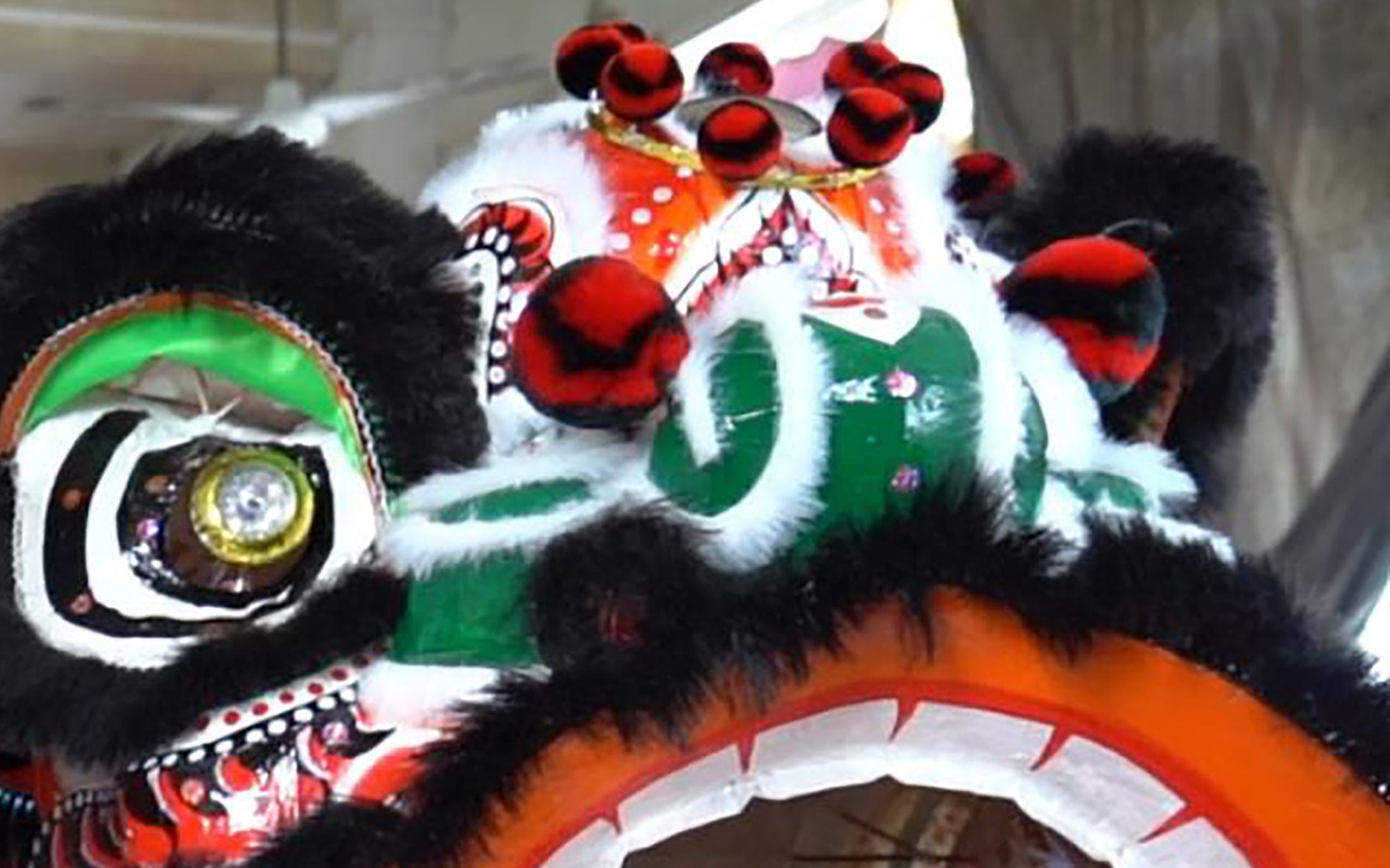 佛山彩扎狮头第二个工序扑狮头坚固的关键