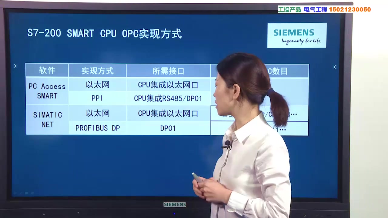 [图][高清 720P] 西门子S7-200SMART视频（精品）_P31_31西门子S7-200SMART的OPC SIMATIC NET通信