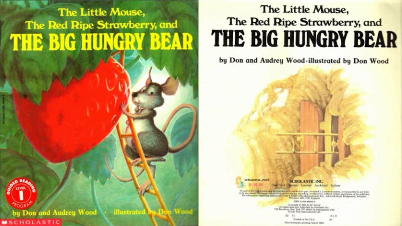 [图]【小狮子故事会】【绘本阅读】The Little Mouse, The Red Ripe Strawberry, and The Big Hungry Bear