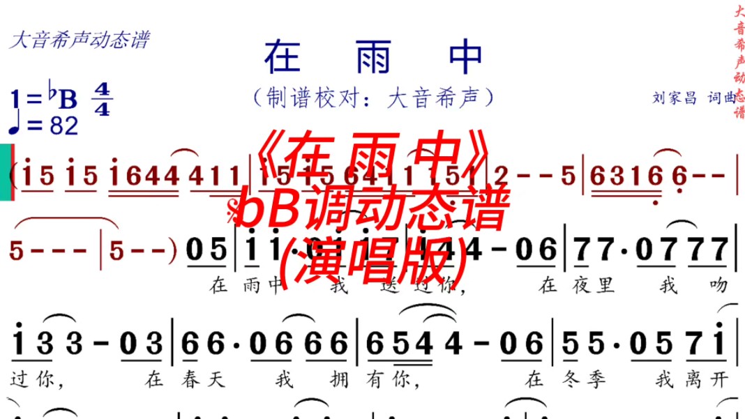 张学友在雨中歌词