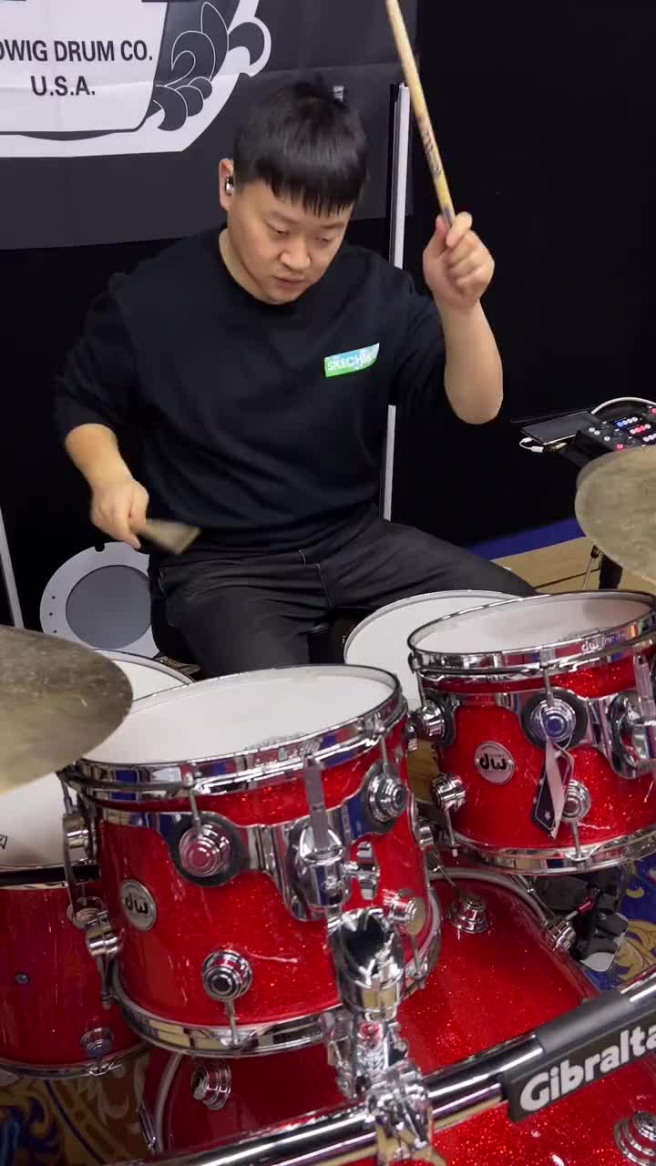 中国话架子鼓架子鼓演奏一起来打鼓爵士鼓架子鼓鼓手练鼓日常日常