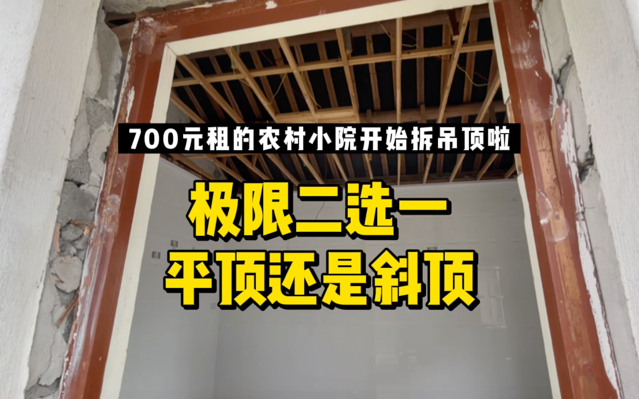 极限二选一𐟘�‘们租的农村小院子选择平顶还是斜顶好?哔哩哔哩bilibili