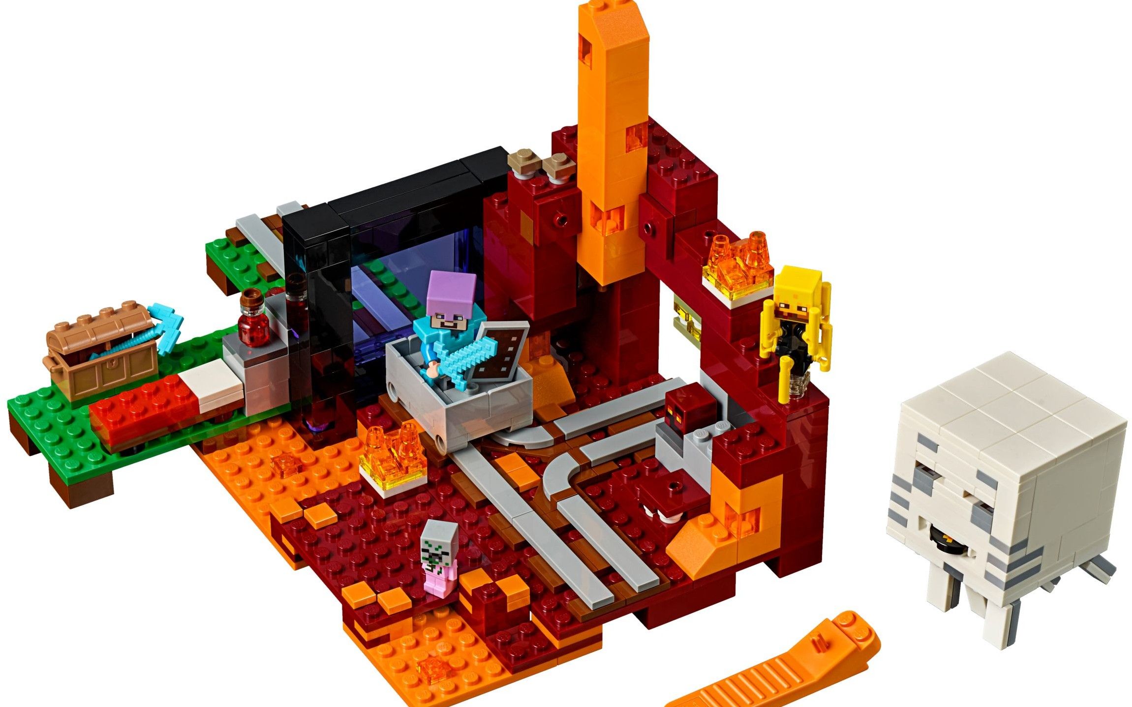 乐高 lego 21143 minecraft 我的世界 冥界门户 速拼评测