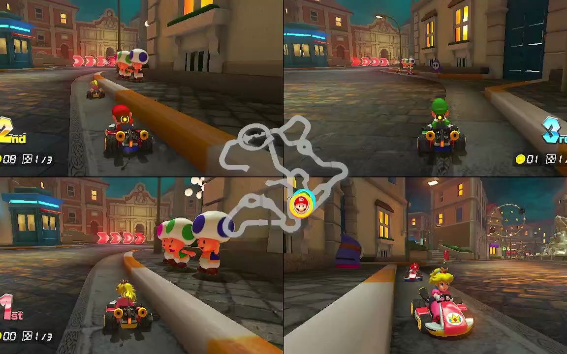 马里奥赛车8豪华版 多人模式自由赛(三人模式200cc自由赛dlc第六弹