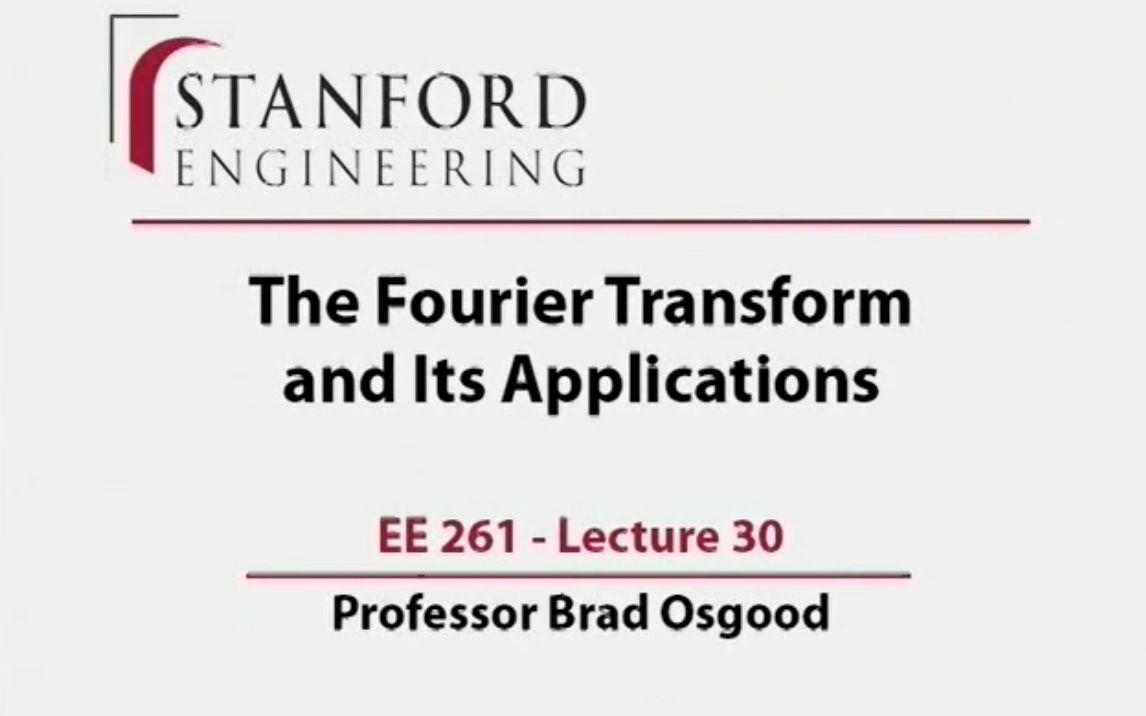 The Fourier Transforms and its Applications (Radon Transform)傅里叶变换及其应用(拉东变换)哔哩哔哩bilibili