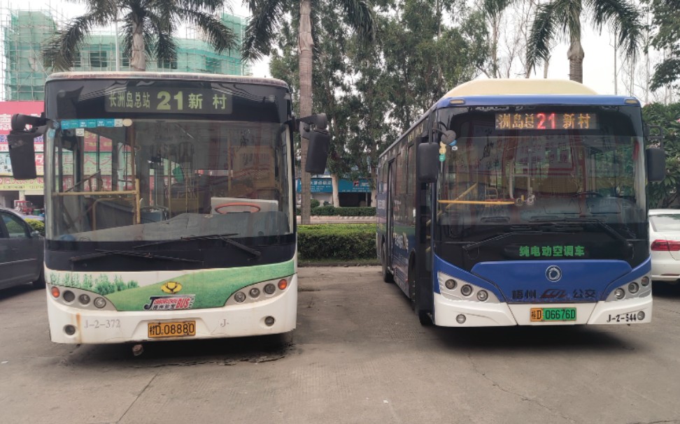 【pov】梧州公交21路「长洲岛总站(盈洋家具广场)——新村」_哔哩哔哩