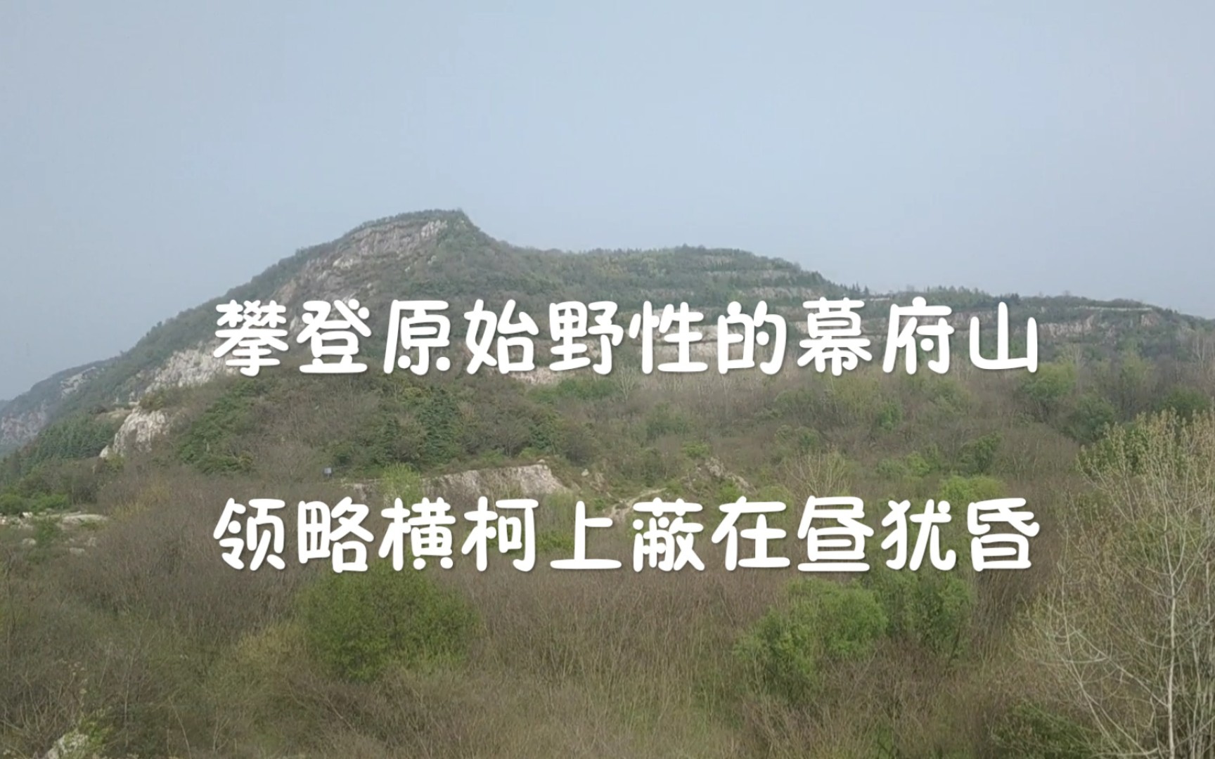 横柯上蔽,在昼犹昏——手脚并用,登南京幕府山原始野性第一峰哔哩哔哩bilibili