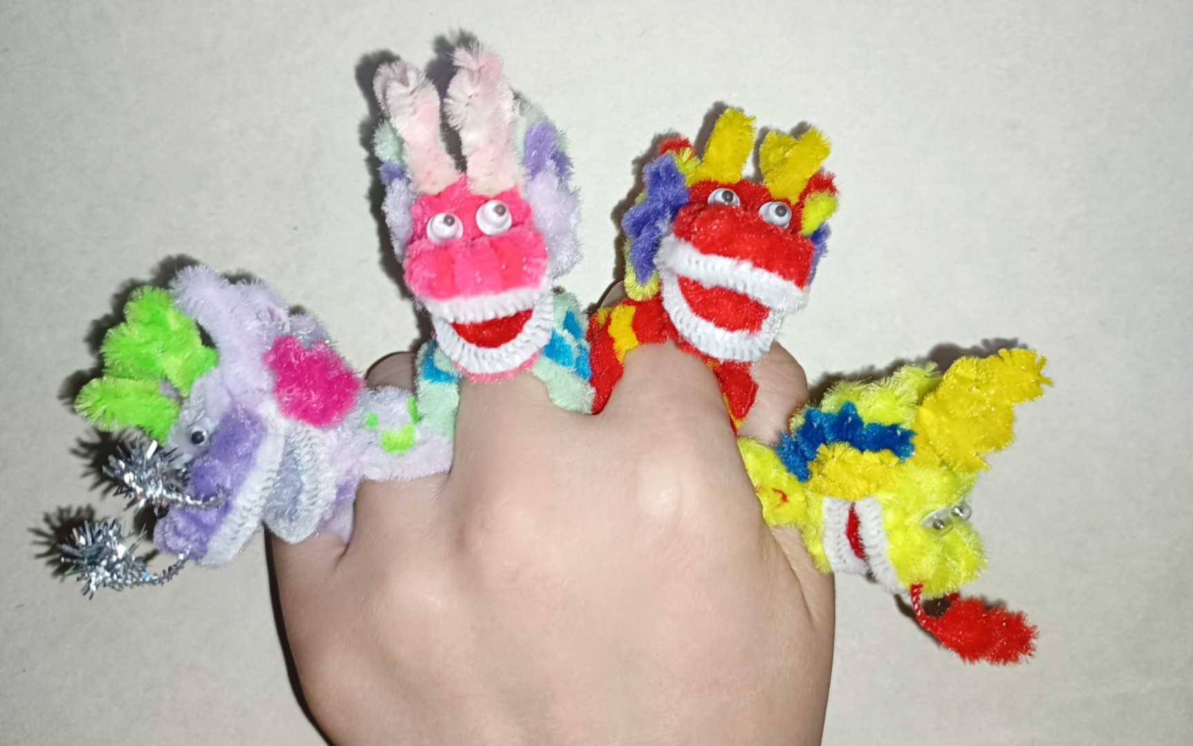 扭扭棒戒指 舞龙 展示