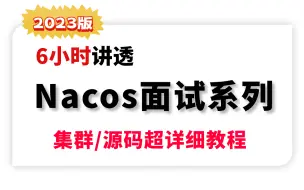 图灵课堂6小时讲透Nacos从入门到高级超详细教程 | nacos集群/nacos源码/nacos面试题