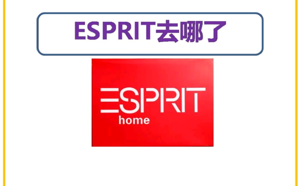 ESPRIT哪里去了?哔哩哔哩bilibili