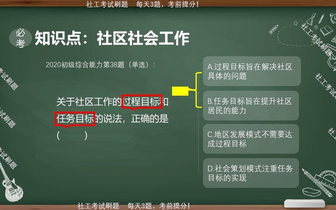 社工考试必考点:社区社会工作哔哩哔哩bilibili