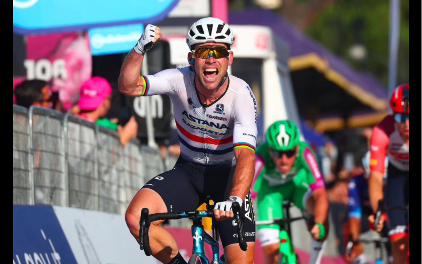 mark cavendish卡文迪什冲刺获得2023环意赛段冠军!赛后采访激动!