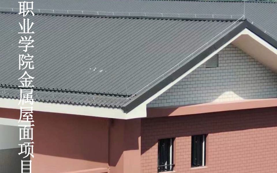 金属仿古瓦720型连体筒瓦 职业学院金属屋面吸纳灌木