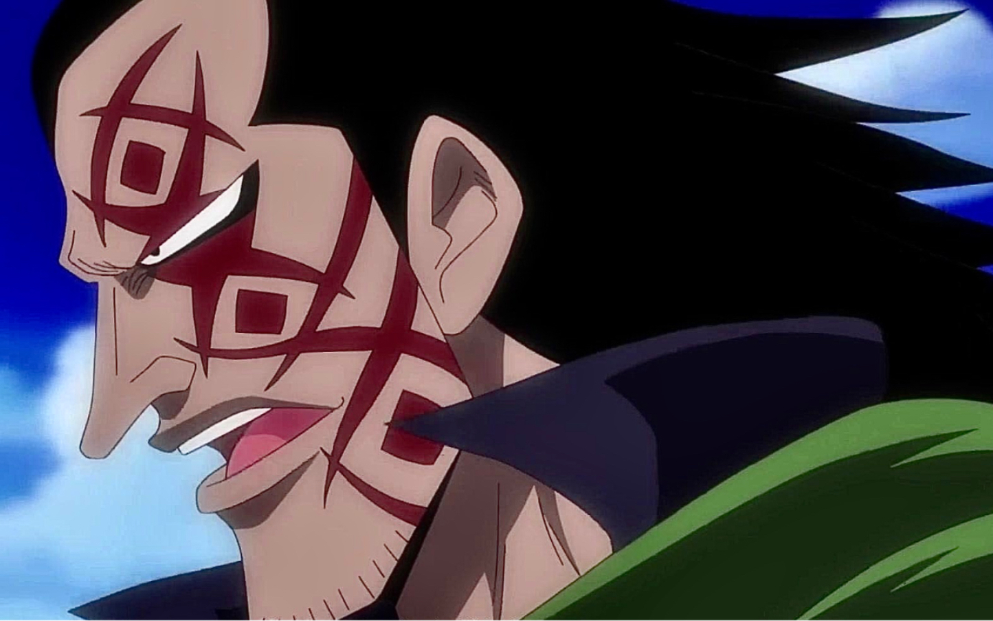 革命军龙脸上图腾刺青纹身?