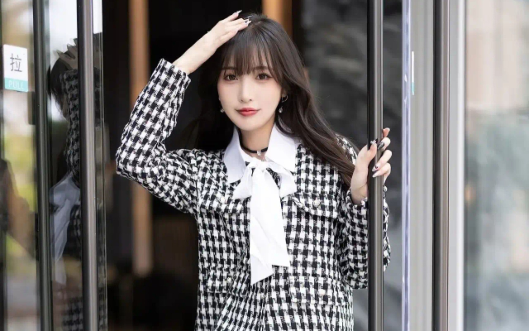 林星阑～黑丝短裙,性感女神!