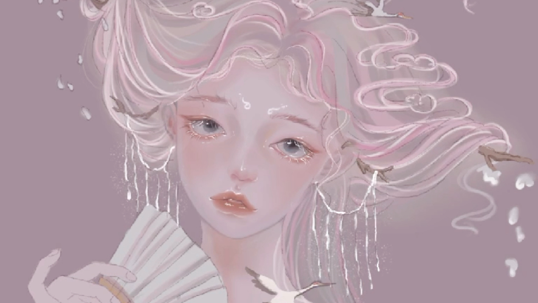 今日份临摹摸鱼@gua老师 古风小姐姐好美