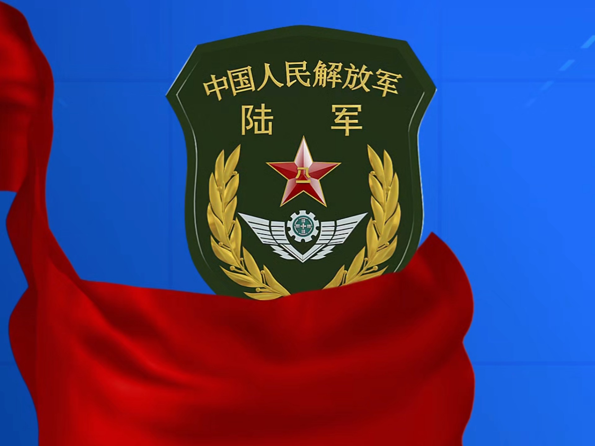 陆军标志臂章展示视频