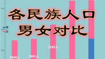 各民族人口男女对比【数据可视化】