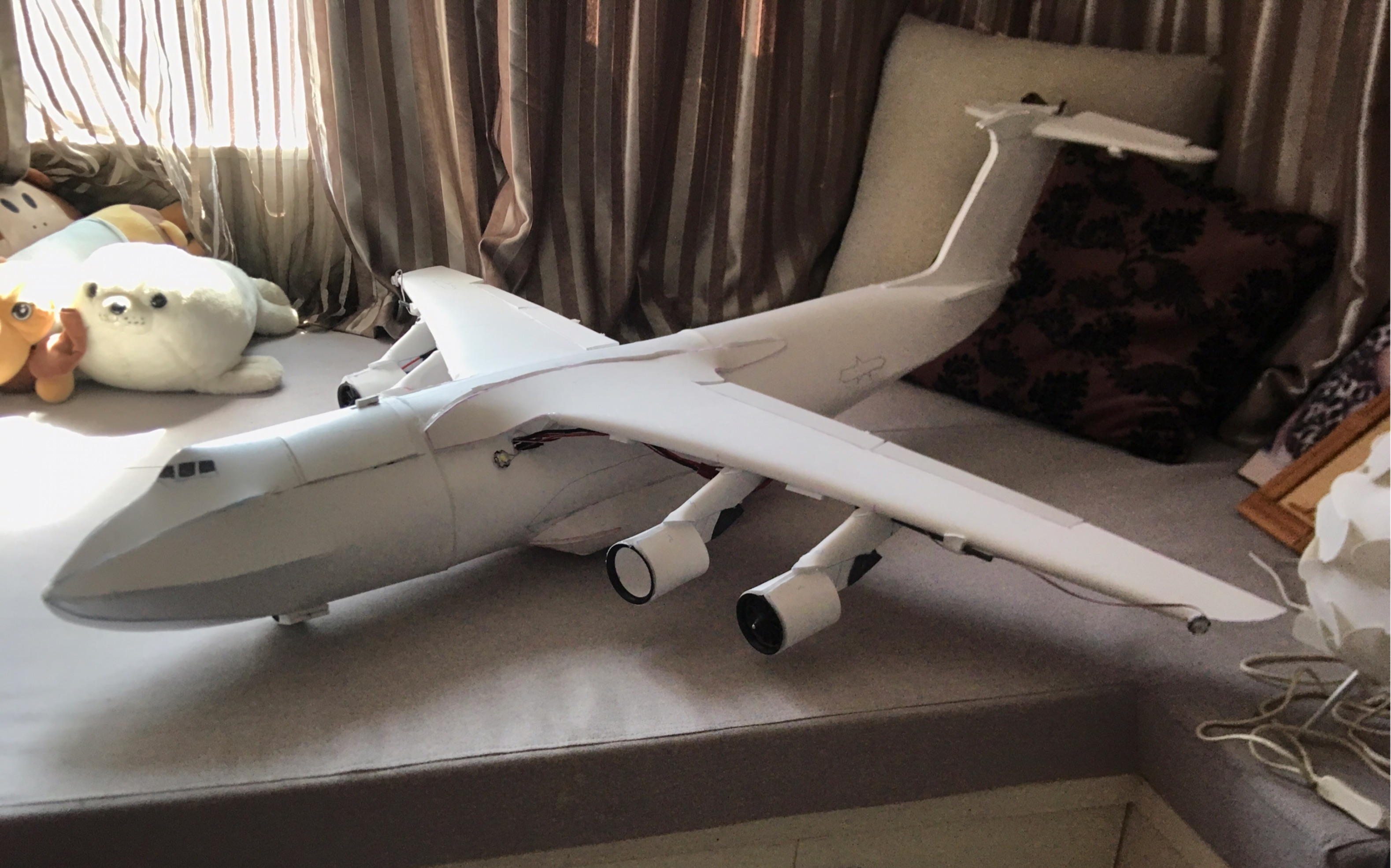 【新机预告】"天鲸"——国产下一代运输机航模,等待涂装后调试