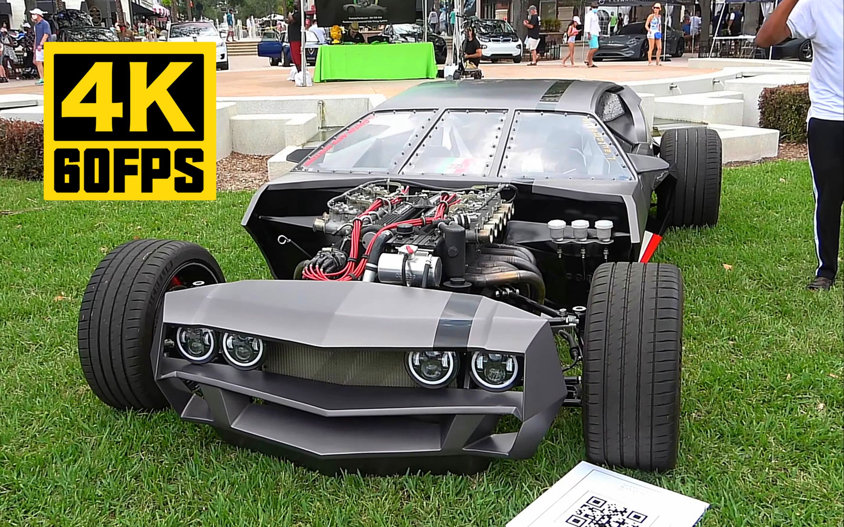 4k60帧废土风改装版金属野兽兰博基尼espadaratrod近距离观看mike