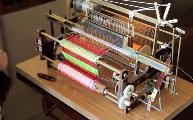 [图]下投梭织机 （电磁铁投梭）Minyatür_Dokuma_Tezgahı_Model_MT4_-_Miniature_Woven_Machine_Model_M