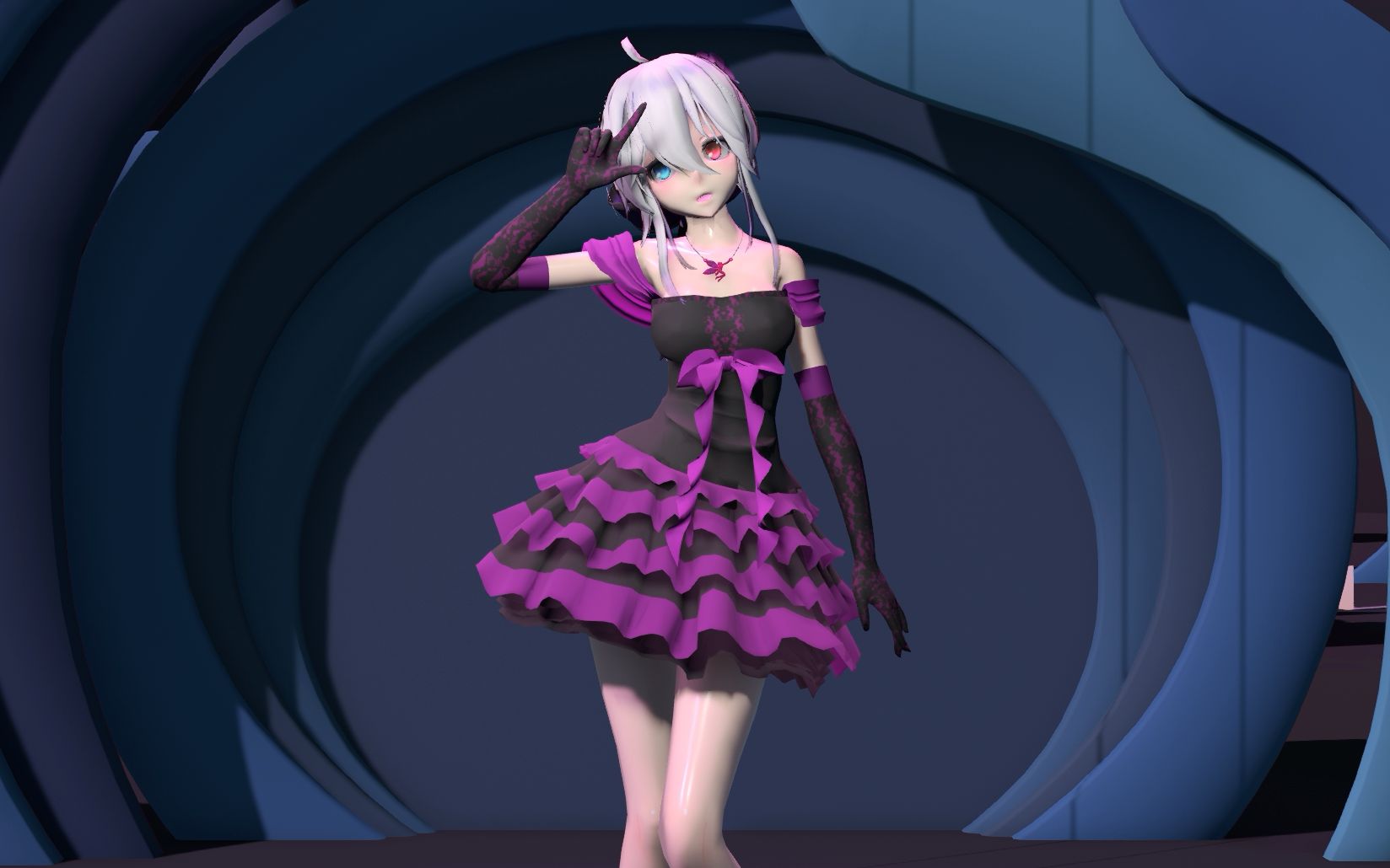 【今日份可爱】---紫色异瞳弱音haku----热爱105℃的你