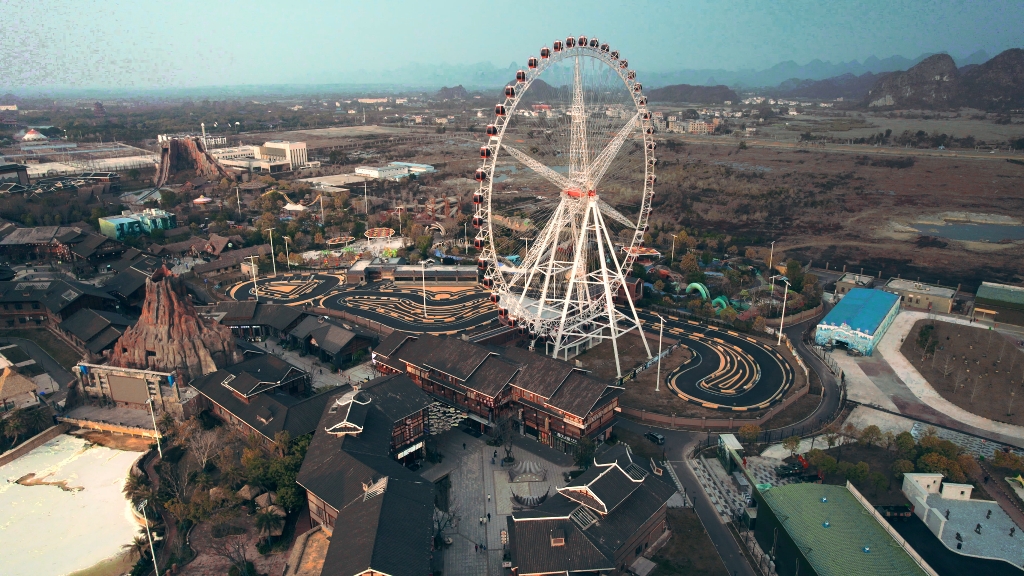 航拍记录桂林漓江后海