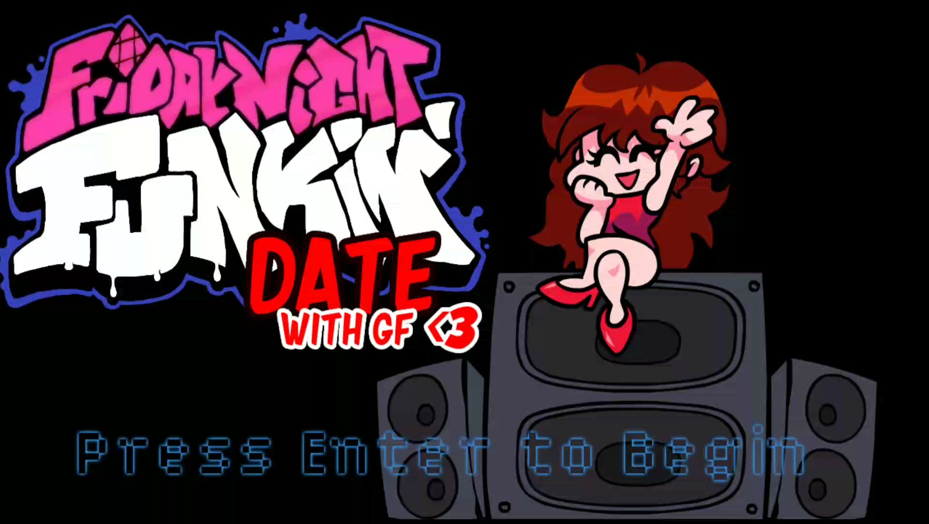 fnf mod bf与gf的约会 甜!